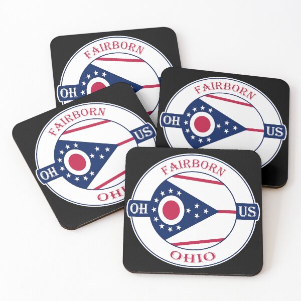 Item preview, Fairborn Ohio Flag USA Seal Stamp Badge Travel Souvenir designed and sold by TeeHome.