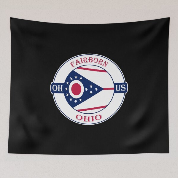 Item preview, Fairborn Ohio Flag USA Seal Stamp Badge Travel Souvenir designed and sold by TeeHome.