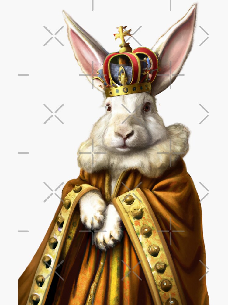 Rat King Wearing a Medieval Robe and Royal Crown in Renaissance Portrait  Digital Art  Art Print for Sale by SourBunnyshop