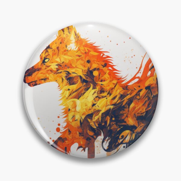 Item preview, wolf head on fire designed and sold by warzin.
