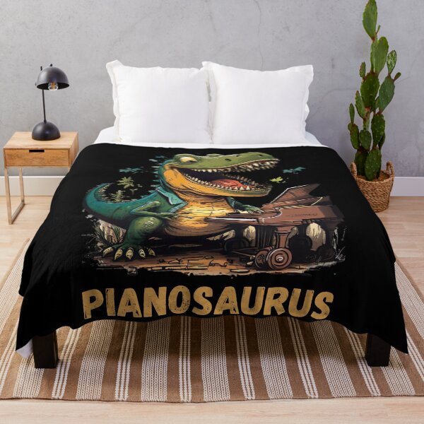 Item preview, Funny motif, dinosaur playing the piano designed and sold by Tobias Fischer.