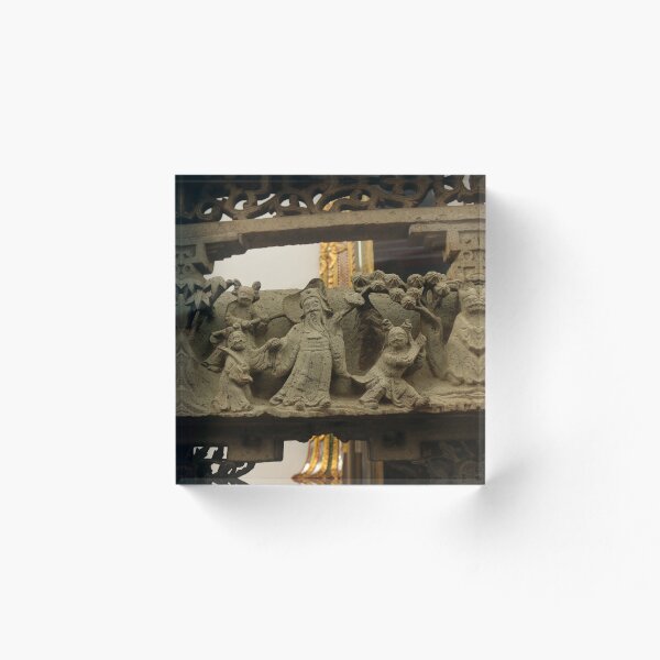 Item preview, Bas-relief with sculptures of a happy family at Wat Pho, Bangkok, Thailand. designed and sold by kall3bu.