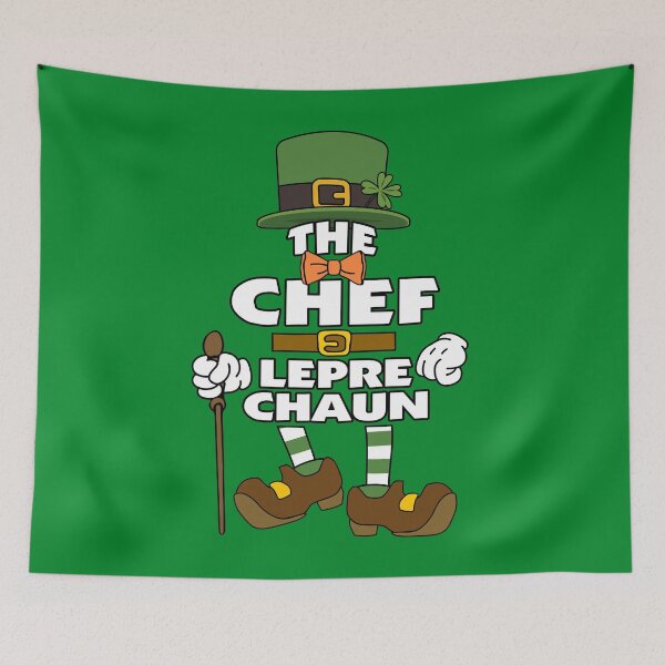 Item preview, The Chef Leprechaun St Patrick's Day Celebration Matching Outfits Group Attire designed and sold by onicon.