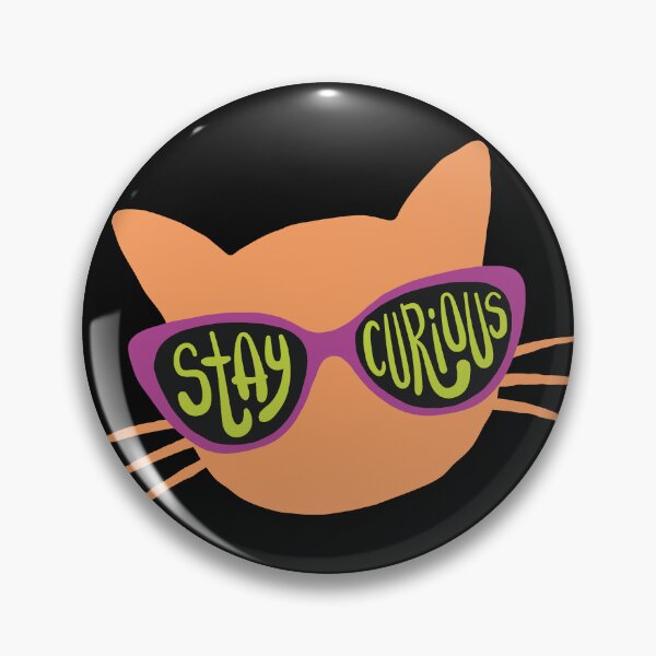Item preview, Curious Cat (Orange) designed and sold by RanRanDesigns.