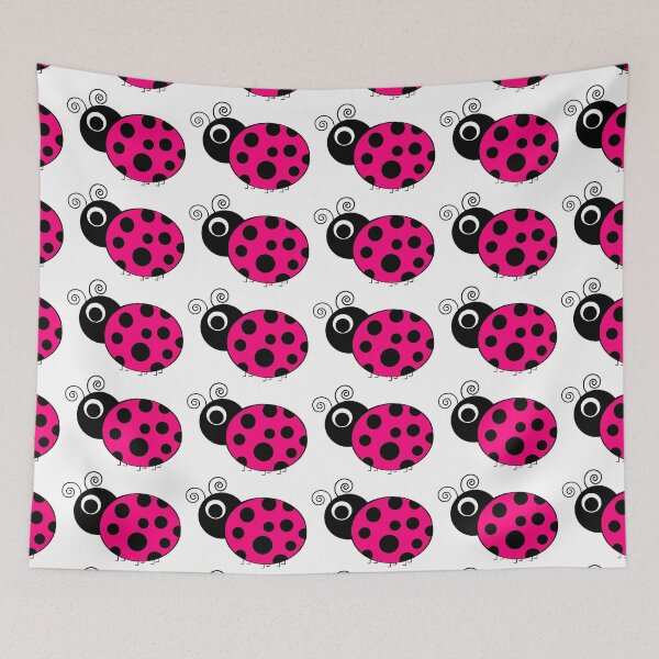 Item preview, Pink and Black Ladybug designed and sold by BeachBumFamily.