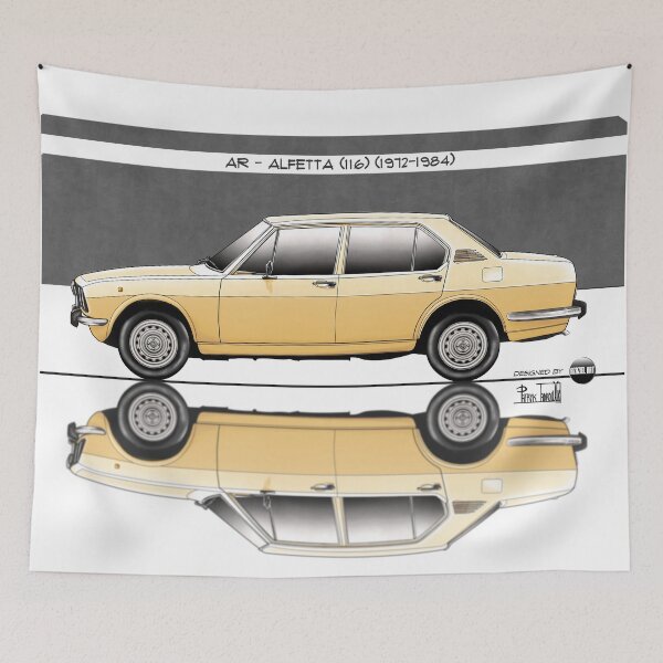 Item preview, Azaziel Original Series - Drawing of AR - Alfetta (116) in Giallo Piper designed and sold by Azaziel.