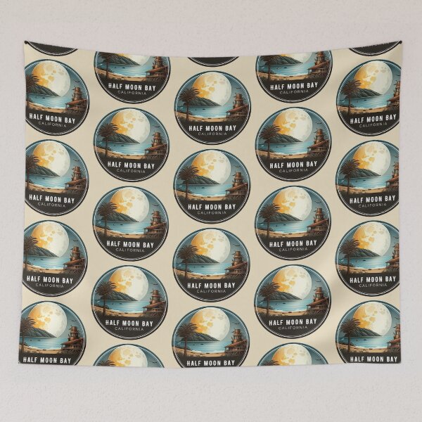 Item preview, Half Moon bay California designed and sold by ArtfulDelights.