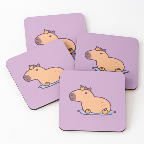 Item preview, Capybara Orange Bath designed and sold by zoljo.