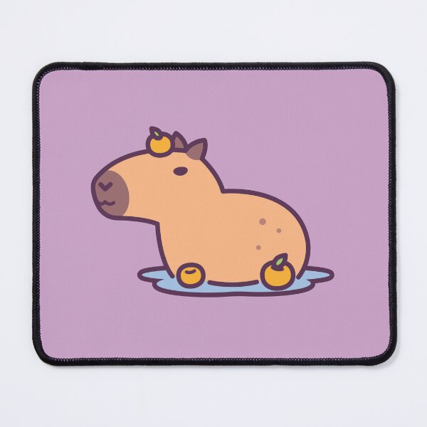 Item preview, Capybara Orange Bath designed and sold by zoljo.