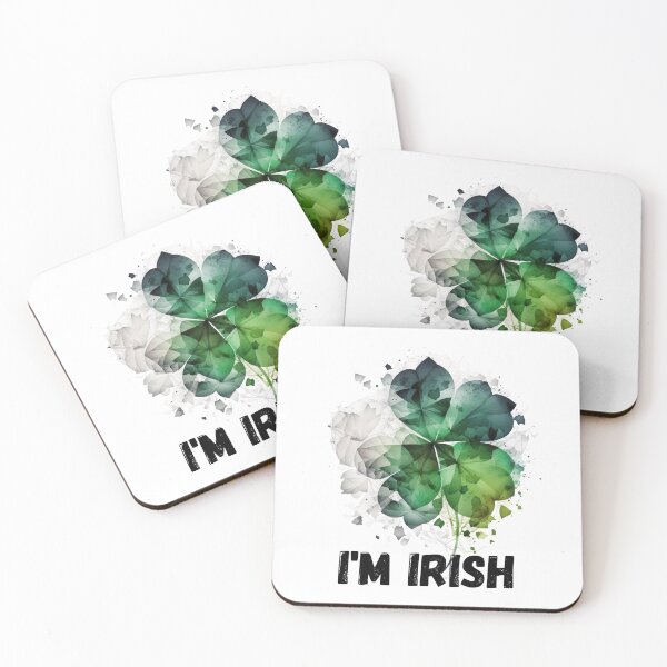 Item preview, I'm Irish Design Green Clover Diamond St Patrick's Day Design designed and sold by ArtfulAmbitions.