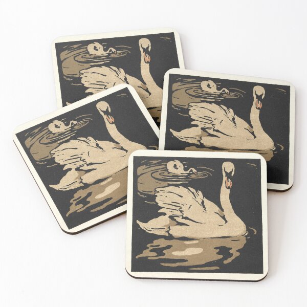 Item preview, Vintage Animal Artwork titled 'The Beautiful Swan by William Nicholas. designed and sold by VintageArtRepro.