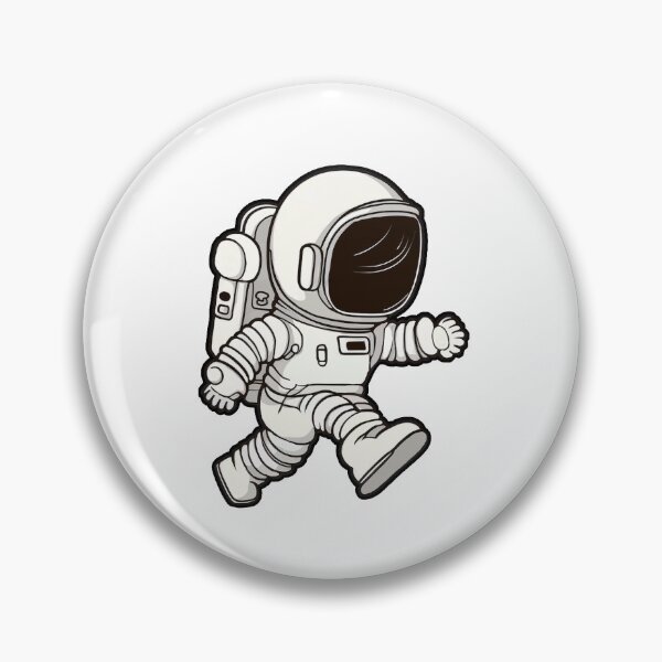 Aperçu de l'œuvre Astronaute en cours d'exécution créée et vendue par NaNaSpaceStore.