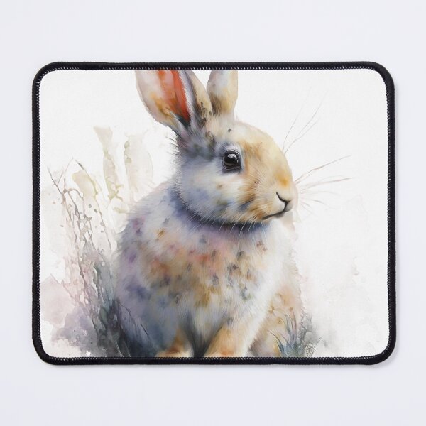 Artikelvorschau, Ostern Pink Brown Bunny Entzückende Illustration entworfen und verkauft von ArtfulAmbitions.