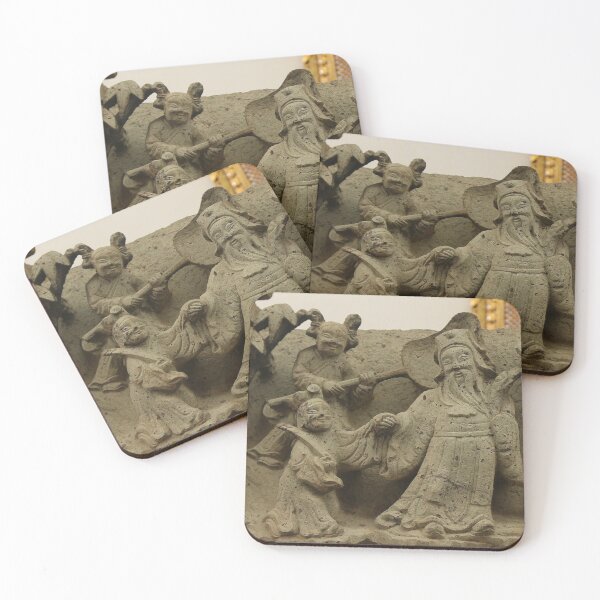 Item preview, Bas-relief with sculptures of a happy family at Wat Pho, Bangkok, Thailand.CO designed and sold by kall3bu.