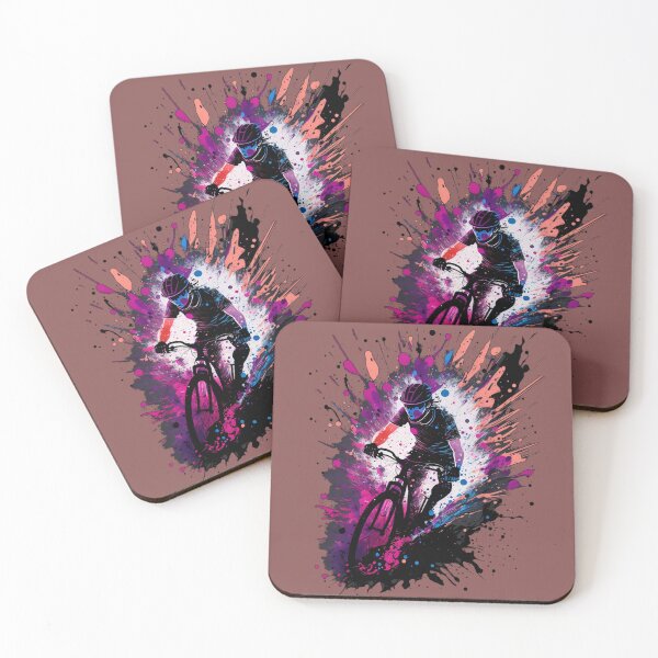 Item preview, Cycling paint splatter design designed and sold by Zip-Zup.