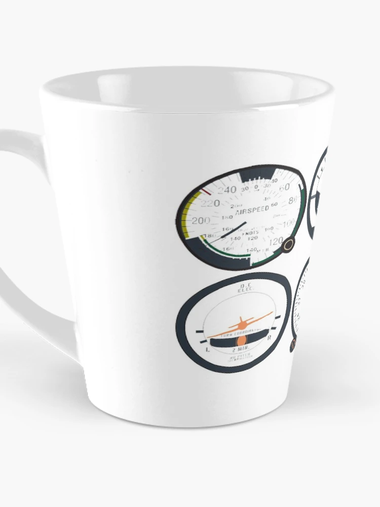 Thumbnail 3 of 4, Coffee Mug, Basic Six Flight Instruments designed and sold by Designed for Flight.