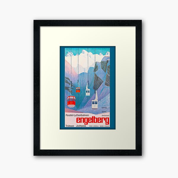 Item preview, Engelberg, Switzerland,Ski Poster designed and sold by BokeeLee.