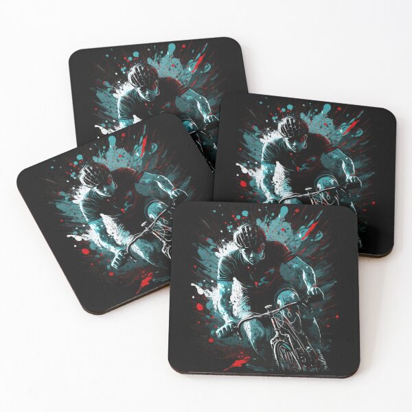 Item preview, Paint splatter cyclist designed and sold by Zip-Zup.