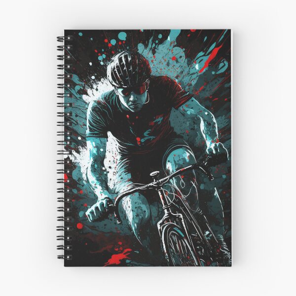 Item preview, Paint splatter cyclist designed and sold by Zip-Zup.