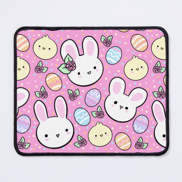 Item preview, Cute Easter bunny and colorful eggs pattern  designed and sold by Yarafantasyart.