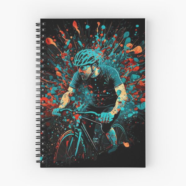Item preview, Paint splatter cyclist sport designed and sold by Zip-Zup.