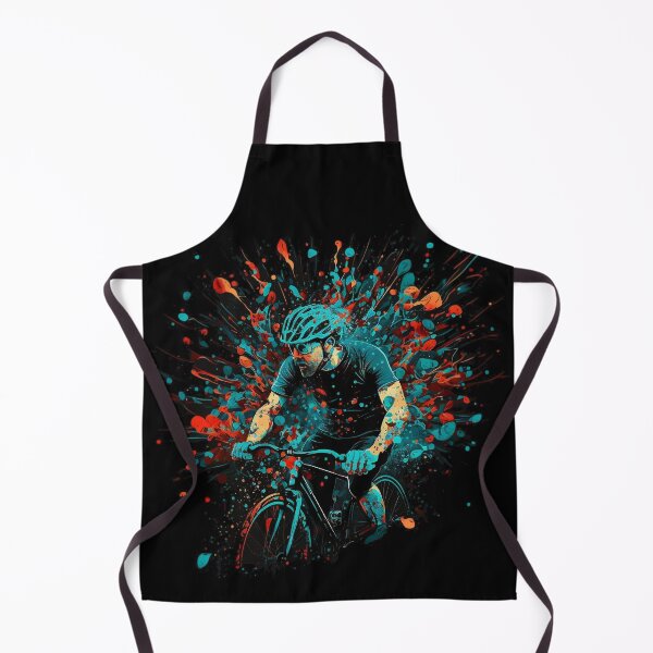 Item preview, Paint splatter cyclist sport designed and sold by Zip-Zup.