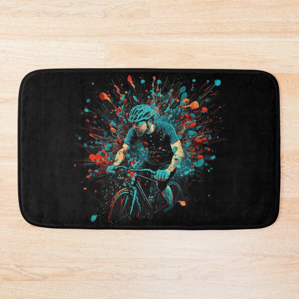 Item preview, Paint splatter cyclist sport designed and sold by Zip-Zup.