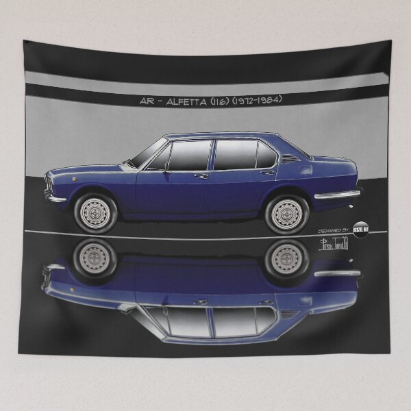 Item preview, Azaziel Original Series - Drawing of AR - Alfetta (116) in Blu Olandese designed and sold by Azaziel.
