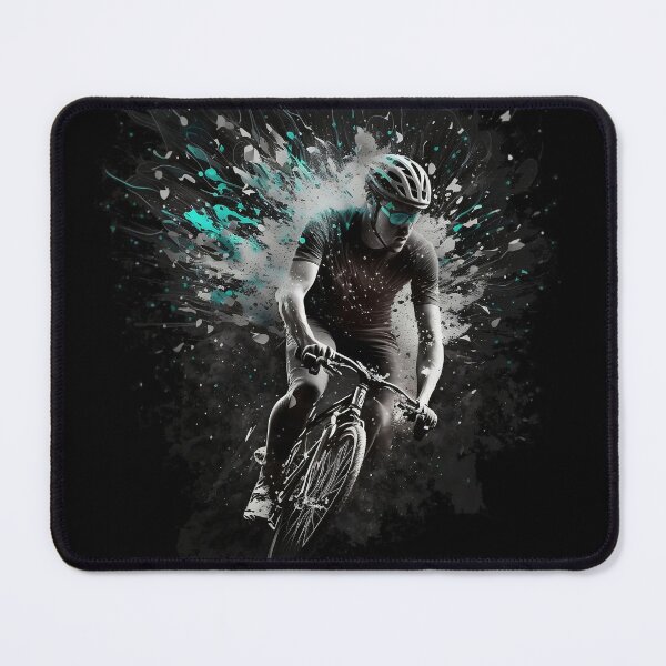 Item preview, Paint splatter cyclist riding a bike designed and sold by Zip-Zup.