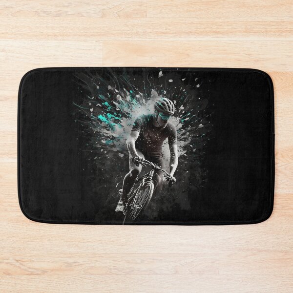 Item preview, Paint splatter cyclist riding a bike designed and sold by Zip-Zup.