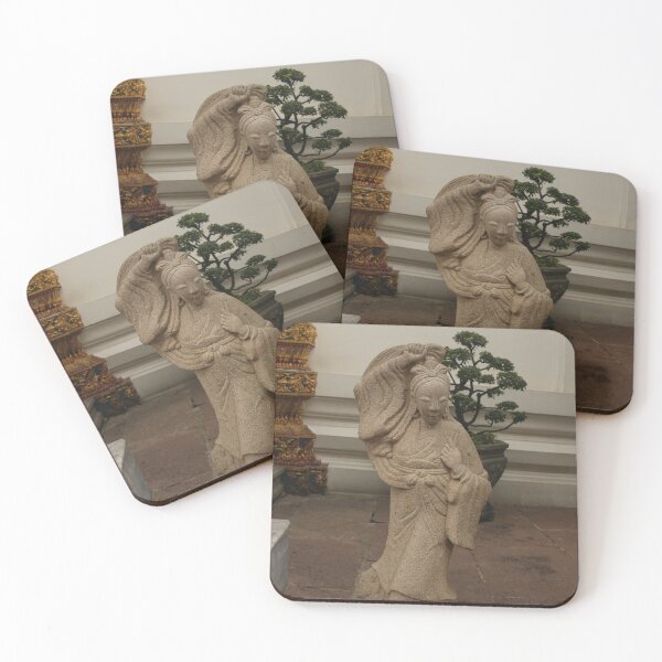 Item preview, Stone sculptures from an Asian woman at Wat Pho Buddha temple.1 designed and sold by kall3bu.