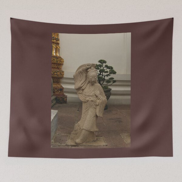 Item preview, Stone sculptures from an Asian woman at Wat Pho Buddha temple.1 designed and sold by kall3bu.