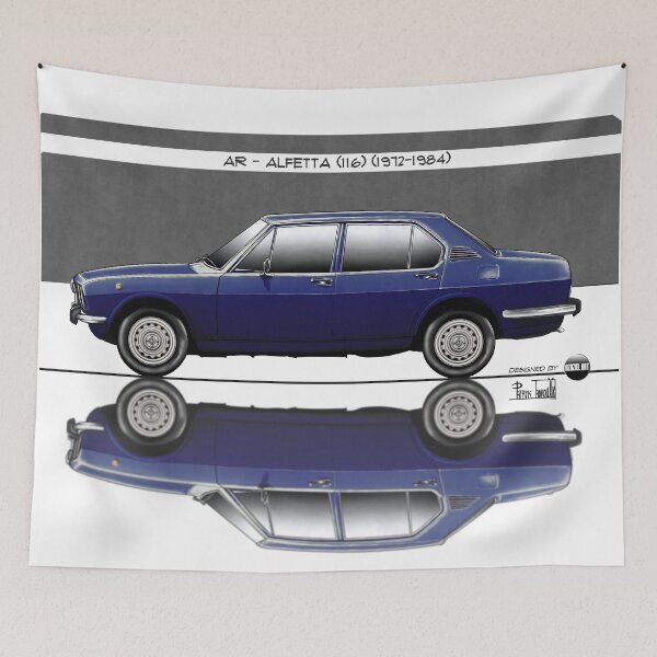 Item preview, Azaziel Original Series - Drawing of AR - Alfetta (116) in Blu Olandese designed and sold by Azaziel.