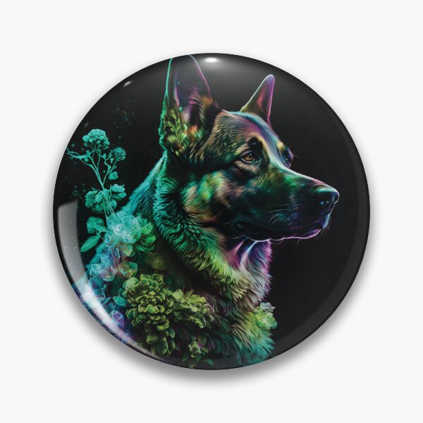 Item preview, German Shepherd stardust portrait designed and sold by HookedOnDogz.