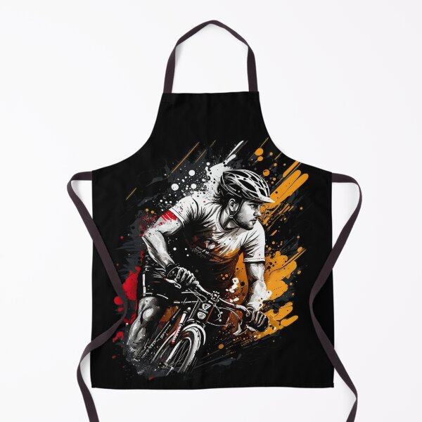 Item preview, Riding a bike Paint splatter cyclist designed and sold by Zip-Zup.