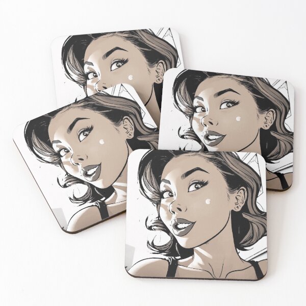Item preview, Beautiful Asian women comic art portrait. designed and sold by Abdullah6251.