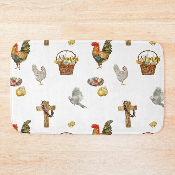 Item preview, Happy Easter cross egg pigeon pattern watercolor designed and sold by Yana Mustafina | Boho Soulful Designs.