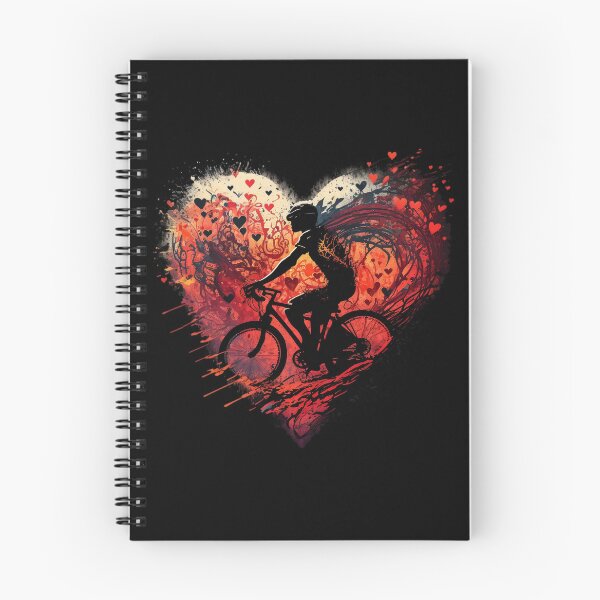 Item preview, I love riding a bike Paint splatter cyclist designed and sold by Zip-Zup.