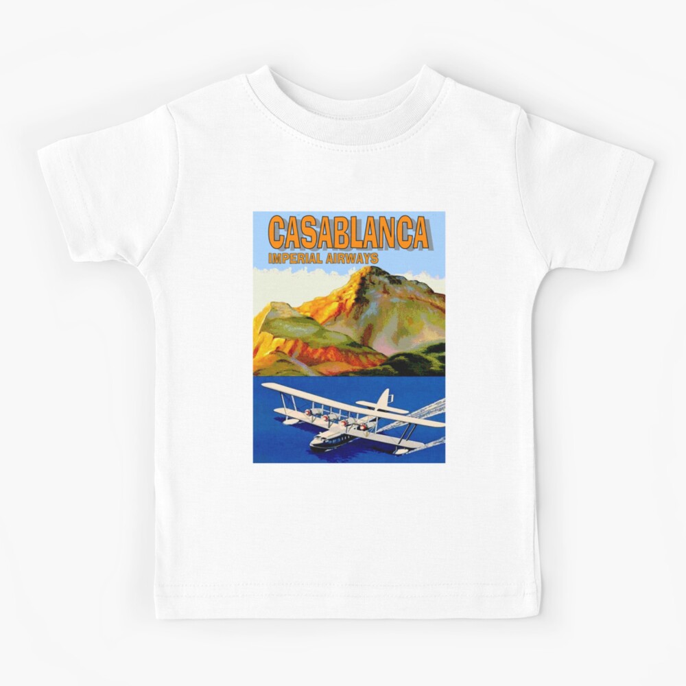 Casablanca Orange Airways Print T-Shirt