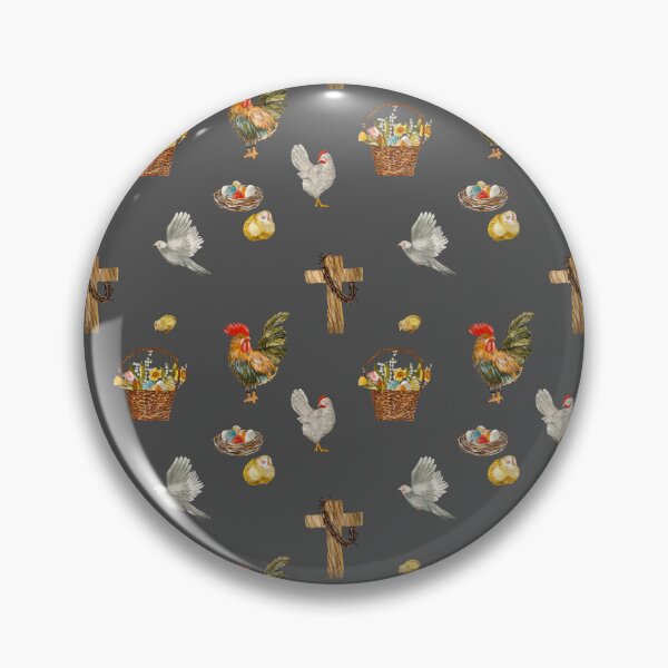 Item preview, Happy Easter cross egg pigeon pattern watercolor grey designed and sold by Yana Mustafina | Boho Soulful Designs.