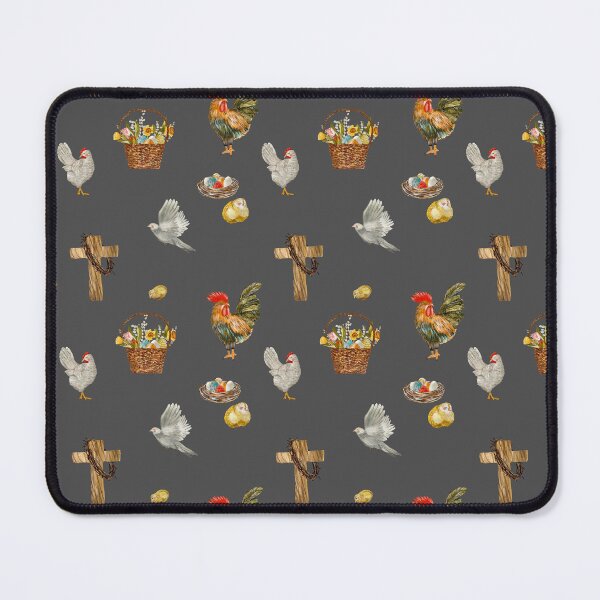 Item preview, Happy Easter cross egg pigeon pattern watercolor grey designed and sold by Yana Mustafina | Boho Soulful Designs.