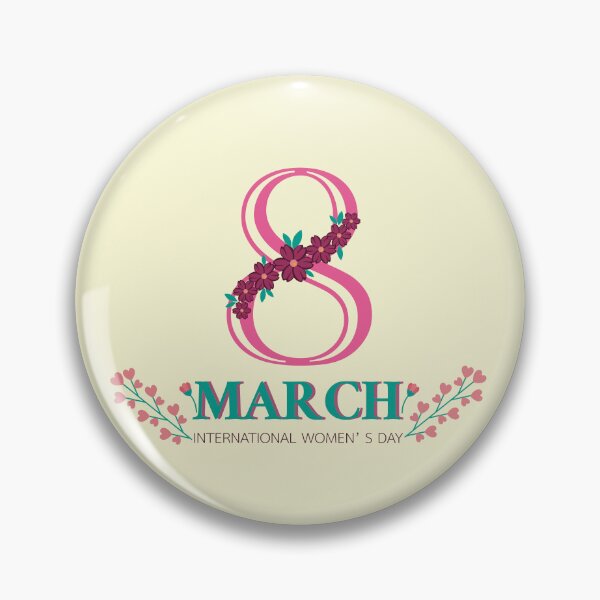 Item preview, Happy Women's Day 8 March with purple flower  designed and sold by SabinArt.