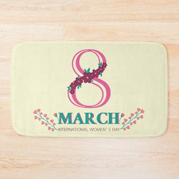 Item preview, Happy Women's Day 8 March with purple flower  designed and sold by SabinArt.