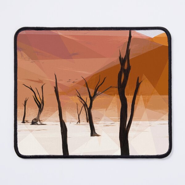 Item preview, Dead trees in the desert. Deadvlei. Image is made entirely using triangles. designed and sold by janesg.