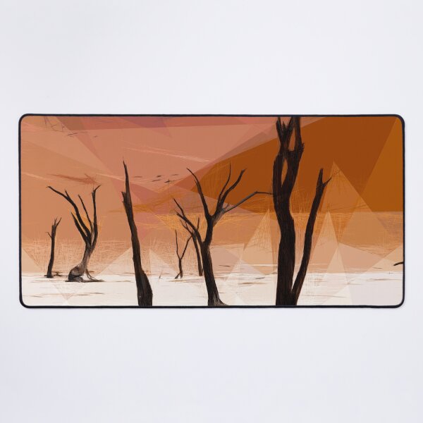 Item preview, Dead trees in the desert. Deadvlei. Image is made entirely using triangles. designed and sold by janesg.