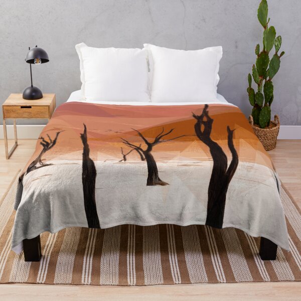 Item preview, Dead trees in the desert. Deadvlei. Image is made entirely using triangles. designed and sold by janesg.