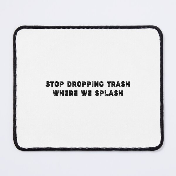 Item preview, Save the Ocean sticker, keep the sea plastic free, whale sticker, save the whales, save the planet, stop dropping trash where we splash designed and sold by Stixdesigns.