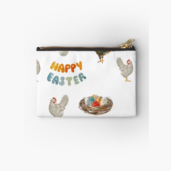 Item preview, Nest rooster chicken egg Easter pattern watercolor designed and sold by Yana Mustafina | Boho Soulful Designs.