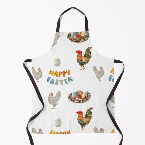 Item preview, Nest rooster chicken egg Easter pattern watercolor designed and sold by Yana Mustafina | Boho Soulful Designs.