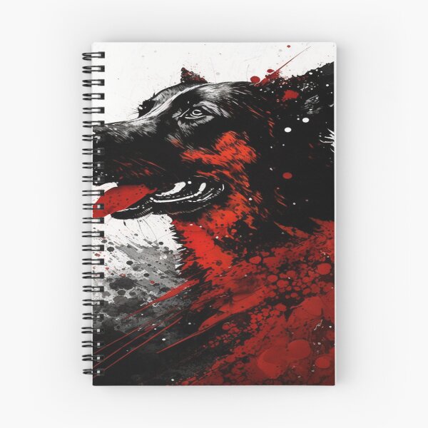 Item preview, Abstract Splash Painting Of A Dog In Black And Red Colours designed and sold by Unwind-Art-Work.